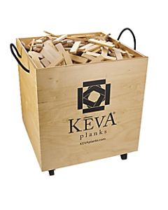 KEVA Maple 1,000-Plank Set With Wooden Bin