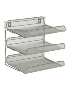 Honey-Can-Do 3-Tier Steel Mesh Desk Organizer, 12 1/2inH x 10 3/4inW x 13 1/4inD, Silver