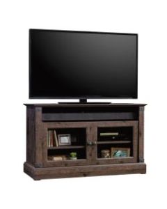 Sauder Carson Forge Panel TV Stand For 47in TVs, 25-5/8inH x 42-7/8inW x 17-1/2inD, Coffee Oak