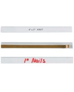 Open-Edge Plastic Label Holder, 1/2in x 6in, Clear, Pack Of 50
