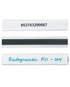 HOL-DEX Magnetic Plastic Label Holders, 1in x 6in, Clear, Pack Of 12