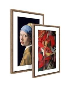 Meural Canvas II Digital Frame - 27in LCD Digital Frame - Dark Wood - 1920 x 1080 - Wireless - 16:9 - Anti-glare, Gesture Control, Ambient Light Sensor - Built-in 2 GB - USB - Wireless LAN - Bluetooth - Wall Mountable