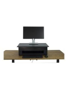 Uncaged Ergonomics CHANGEdesk - Standing desk converter - rectangular - electric height adjustment - black - black base