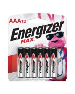 Energizer Max AAA Alkaline Batteries, Pack Of 12