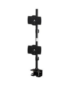 Amer Mounts Clamp Based Hex Monitor Mount for six 15in-24in LCD/LED Flat Panel Screens Vertical Clamp Based Dual Monitor Mount for two 24in-32in LCD/LED Flat Panels - Supports up to 26.5lb monitors, +/- 20 degree tilt, and VESA 75/100