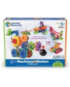 Learning Resources Gears! Gears! Gears! Machines in Motion - Theme/Subject: Learning - Skill Learning: Basic Engineering Principles, Creativity, Building, Interactive Learning, Machines, Vehicle, STEM, Critical Thinking - 4 Year & Up - 112 Pieces - Multi