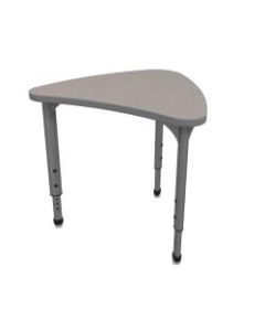 Marco Group Apex Series Adjustable Chevron Student Desk, Gray Nebula/Gray