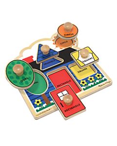 Melissa & Doug First Shapes 5-Piece Jumbo Knob Puzzle