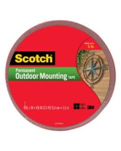 Scotch Heavy-Duty Interior/Exterior Double-Sided Mounting Tape, 1in x 450in