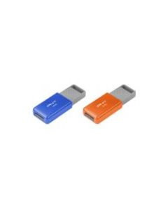 PNY USB 2.0 Flash Drives, 32GB, Assorted, Pack Of 2