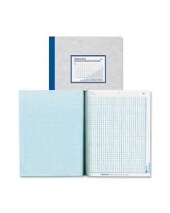 National Brand Laboratory Research Notebooks, 9 1/4in x 11in, Quadrille Ruled, 100 Sheets, Gray/Blue