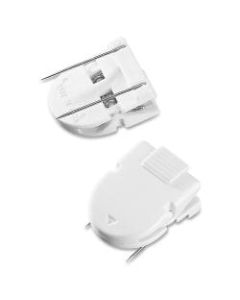 Advantus Panel Wall Clips, White, Pack Of 4