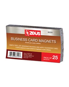 Baumgartens Business Card Magnets, 2in x 3 1/2in, Black, Pack Of 25