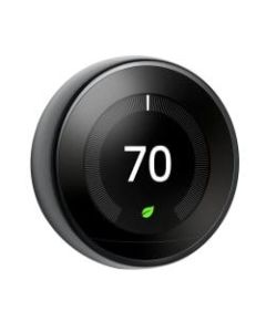 Google Nest 3rd Generation Learning Thermostat, Black