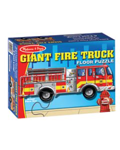 Melissa & Doug Giant Fire Truck 24-Piece Floor Puzzle