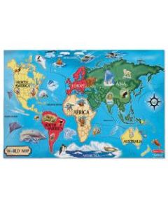 Melissa & Doug 33-Piece World Map Floor Puzzle
