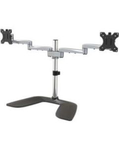 StarTech.com Dual Monitor Stand - Articulating Arms - Height Adjustable - For VESA Mount Monitors up to 32 - Steel/Aluminum - Black, Silver