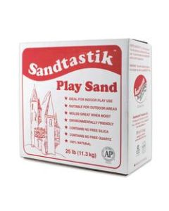 Sandtastik Play Sand, 25 lb, Sparkling White, Pack Of 2
