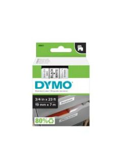 DYMO D1 45803 Black-On-White Tape, 0.75in x 23ft