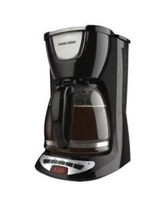 Black & Decker 12-Cup Programmable Coffeemaker, Black/Stainless Steel