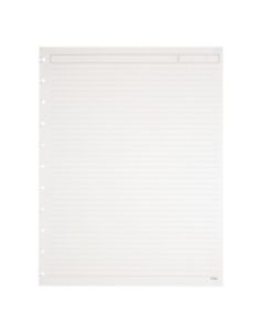 TUL Discbound Refill Pages, 8-1/2in x 11in, Narrow Ruled, Letter Size, 50 Sheets, White