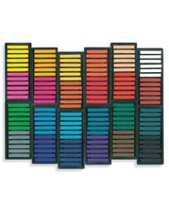 Sargent Art Square Chalk Pastels, 3/8in, Assorted Colors, Pack Of 144 Chalk Pastels
