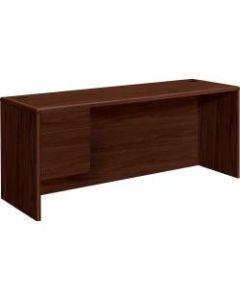 HON 10700 Series Left Pedestal Credenza, Mahogany