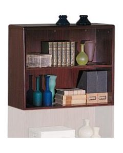 HON 10700 Series Laminate Bookcase, 2 Shelves, Mahogany
