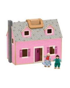 Melissa & Doug 14-Piece Fold And Go Dollhouse