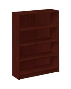 HON 1870-Series Laminate Bookcase, 4 Shelves (3 Adjustable), Mahogany