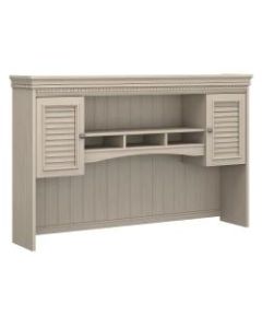Bush Furniture Fairview Hutch for L Shaped Desk, Antique White, Standard Delivery