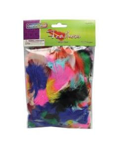 Creativity Street Plastic Turkey Plumage Feathers, Bright Hues, Set Of 12 Packs