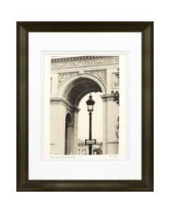 Timeless Frames Marren Espresso-Framed Landscape Artwork, 11in x 14in, Lamps Inside Arc De Triomphe