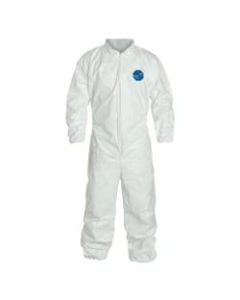 DuPont Tyvek Coveralls With Elastic Wrists And Ankles, 2X, White, Pack Of 25 Coveralls