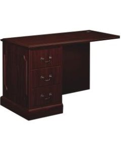 HON 94000 Series Left Return For Right-Pedestal Desk, Mahogany