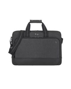 Solo Astor Slim Brief With 15.6in Laptop Pocket, Gray