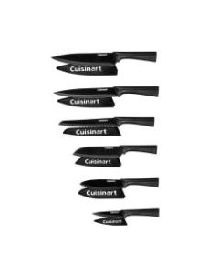 Cuisinart 12-Piece Metallic Knife Set With Blade Guards, Black