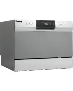 Danby 6 Place Setting Dishwasher - Countertop - 6 Place Settings - 54 dB - Silver, Black