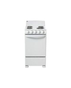 Danby DER202W - Range - freestanding - niche - width: 20 in - depth: 25 in - height: 36 in - with self-cleaning - white