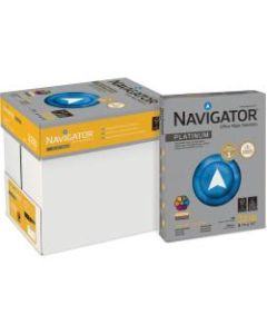 Navigator Platinum Office Multi-Use Paper, Letter Size (8 1/2in x 11in), 32 Lb, Smooth, Bright White, Carton Of 2,000 Sheets