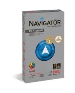 Navigator Platinum Office Multi-Use Paper, Legal Size (8 1/2in x 14in), 20 Lb, Smooth, Bright White, Carton Of 5,000 Sheets