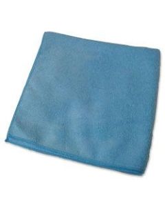 Genuine Joe General Purpose Microfiber Cloth - Cloth - 16in Width x 16in Length - 180 / Carton - Blue