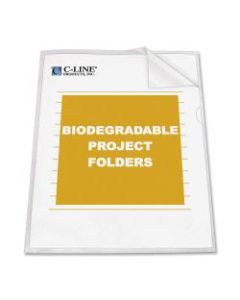 C-Line Project Folders, Letter Size, Clear, Box Of 25