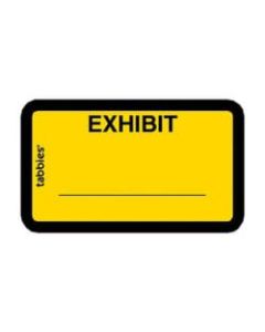 Tabbies Color-coded Legal Exhibit Labels, TAB58090, 1 5/8inW x 1inL, Yellow, Pack Of 252