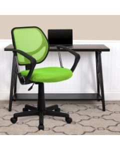 Flash Furniture Mesh Low-Back Swivel Task Chair, Green/Black