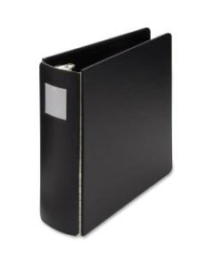 Wilson Jones DublLock Case-Bound 3-Ring Binder, 3in Round Rings, Black