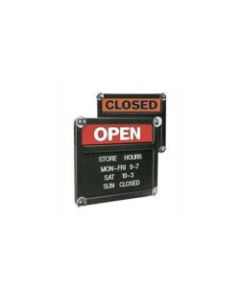 Office Depot Brand Double-Sided Open/Closed Message Board, 13 1/8in x 15 1/8in