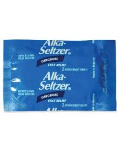 Lil Drugstore Alka-Seltzer, 2 Per Packet, Box Of 15 Packets