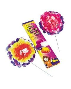 Kolorfast Tissue Paper Flower Kit, 10in, Pack Of 7