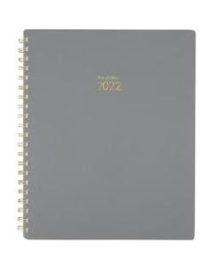 AT-A-GLANCE 13-Month Harmony Weekly/Monthly Planner, 8-1/2in x 11in, Gray, January 2022 To January 2023, 1099-905-30